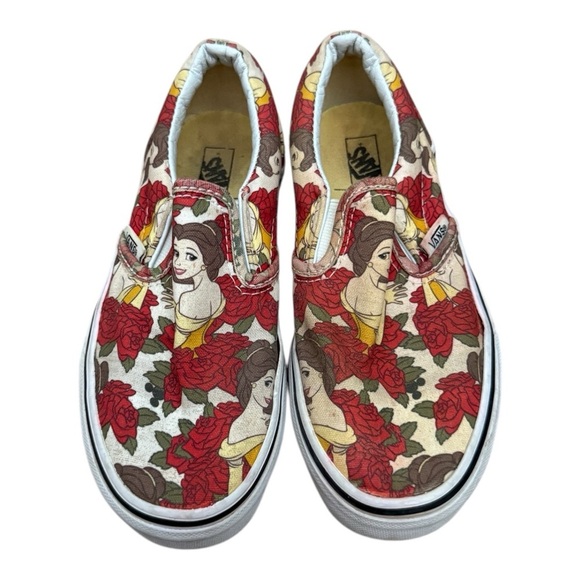 Vans Other - Vans Disney Princess Belle Beauty and The Beast Slip-On Shoes